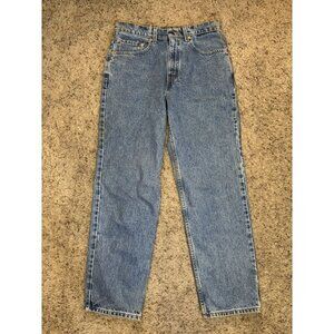 LEVIS VINTAGE 1998 550 Denim Jeans Red Tab Mid Wash 32x30 Casual Rugged READ